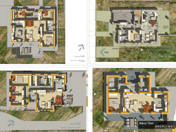 Floor plan sketches for Spatial orientation
